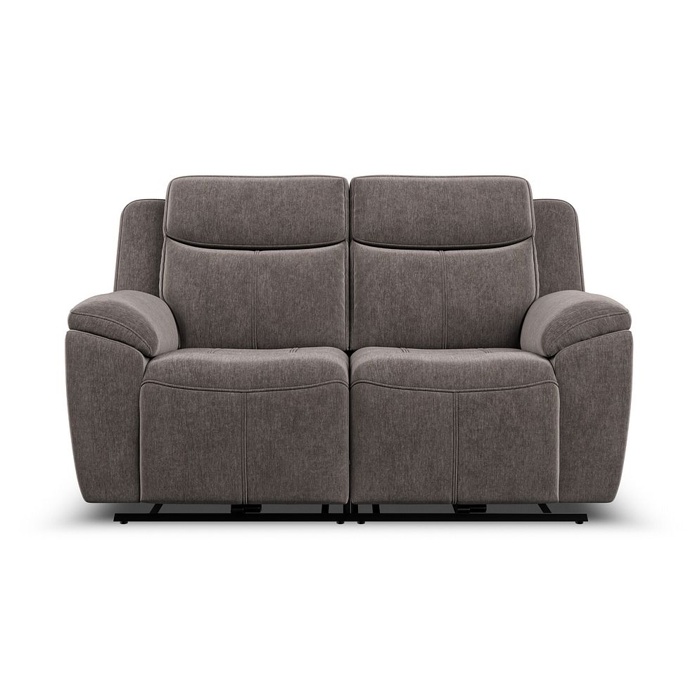 Hadley 2 Seater Electric Recliner Sofa with Power Headrests  in Amigo Cocoa Fabric 6