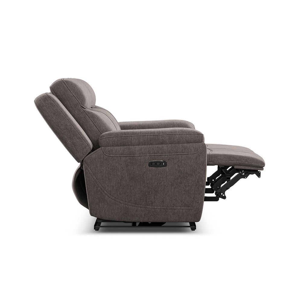 Hadley 2 Seater Electric Recliner Sofa with Power Headrests  in Amigo Cocoa Fabric 8