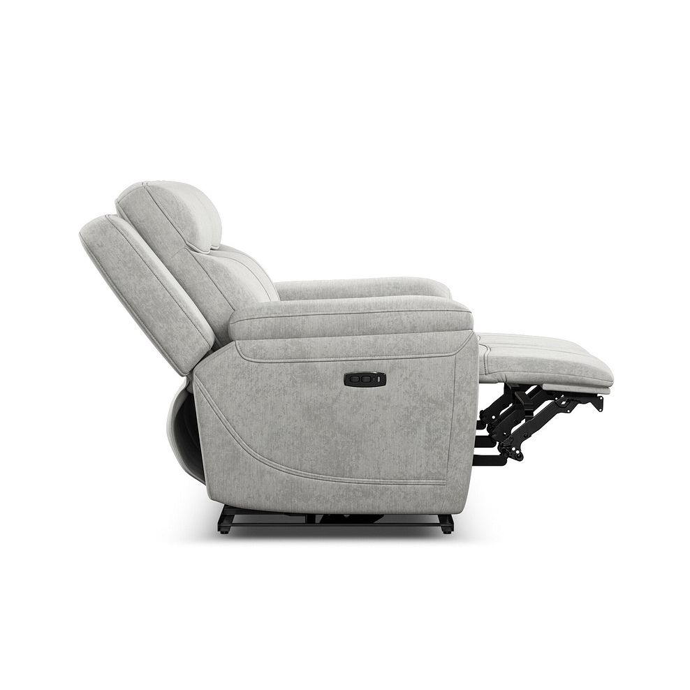 Hadley 2 Seater Electric Recliner Sofa with Power Headrests  in Amigo Dove Fabric 8