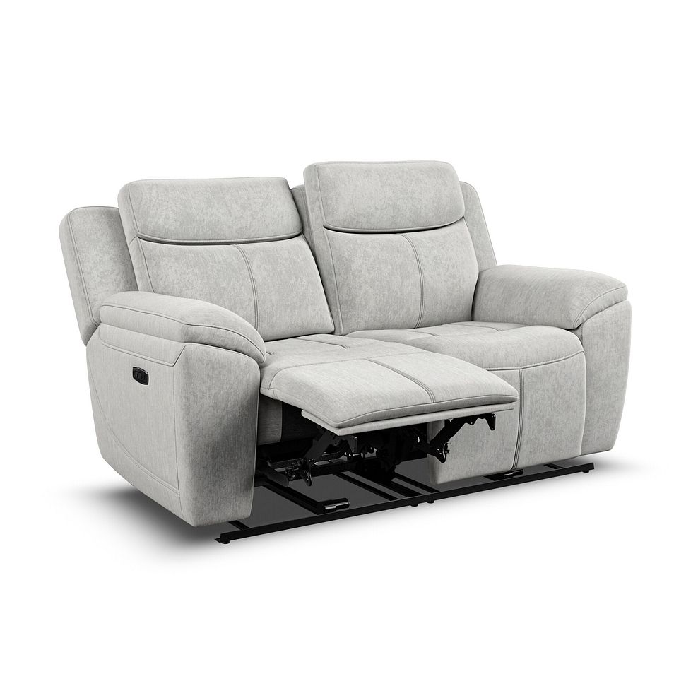 Hadley 2 Seater Electric Recliner Sofa with Power Headrests  in Amigo Dove Fabric 4