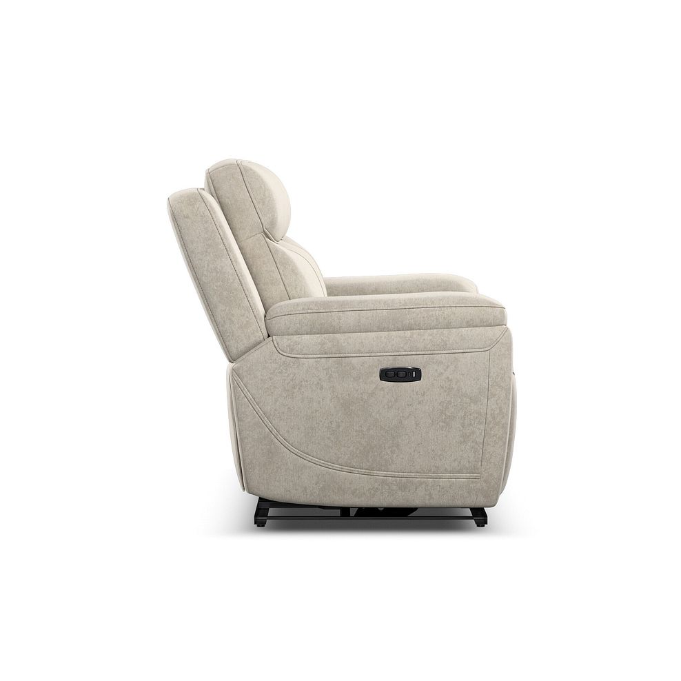 Hadley 2 Seater Electric Recliner Sofa with Power Headrests  in Amigo Linen Fabric 7