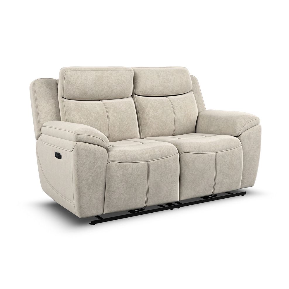 Hadley 2 Seater Electric Recliner Sofa with Power Headrests  in Amigo Linen Fabric 2