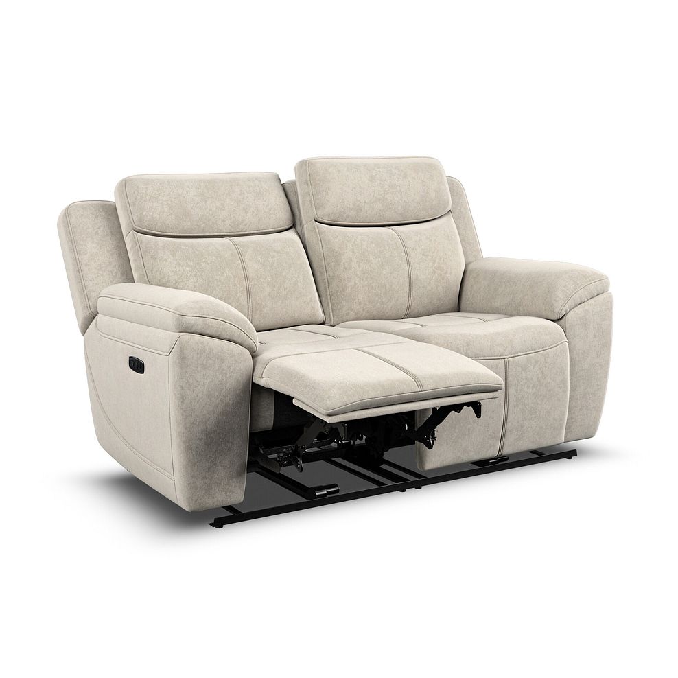 Hadley 2 Seater Electric Recliner Sofa with Power Headrests  in Amigo Linen Fabric 4