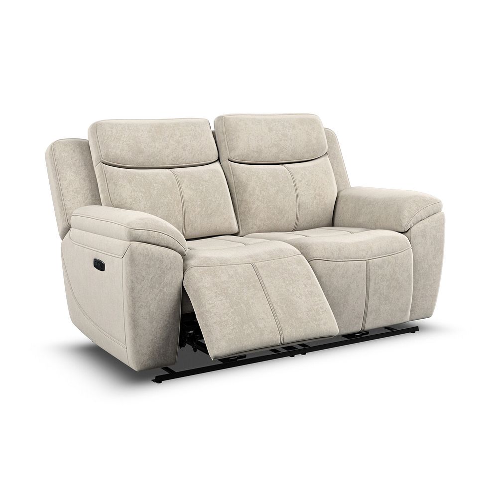 Hadley 2 Seater Electric Recliner Sofa with Power Headrests  in Amigo Linen Fabric 3