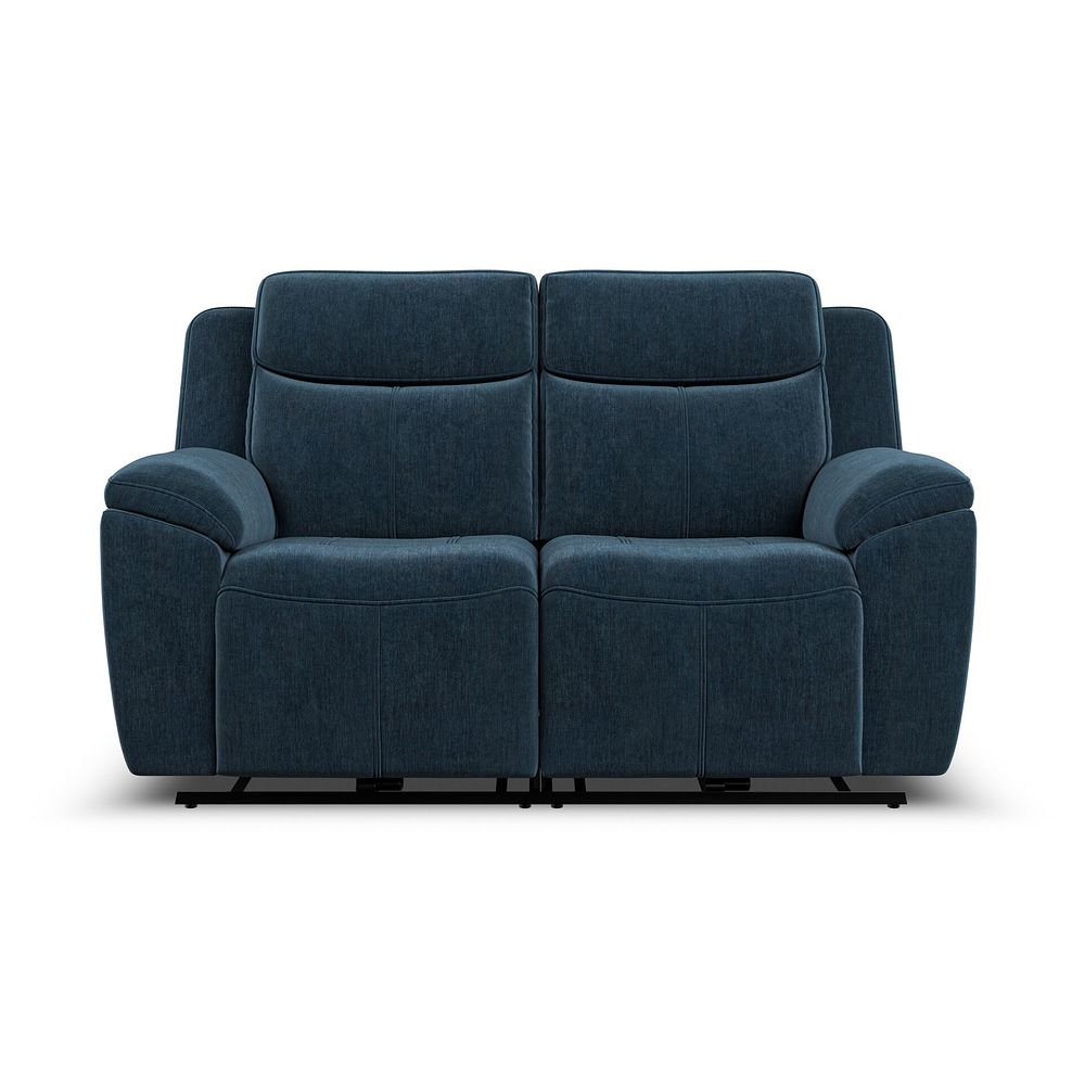 Hadley 2 Seater Electric Recliner Sofa with Power Headrests  in Amigo Navy Fabric 6