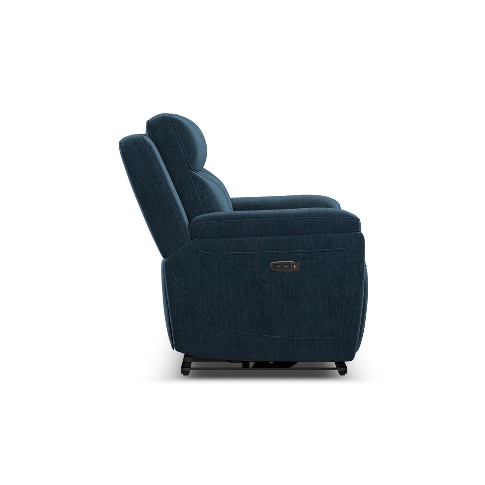 Hadley 2 Seater Electric Recliner Sofa with Power Headrests  in Amigo Navy Fabric 7