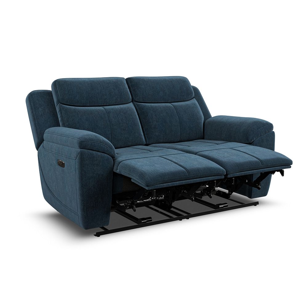 Hadley 2 Seater Electric Recliner Sofa with Power Headrests  in Amigo Navy Fabric 5