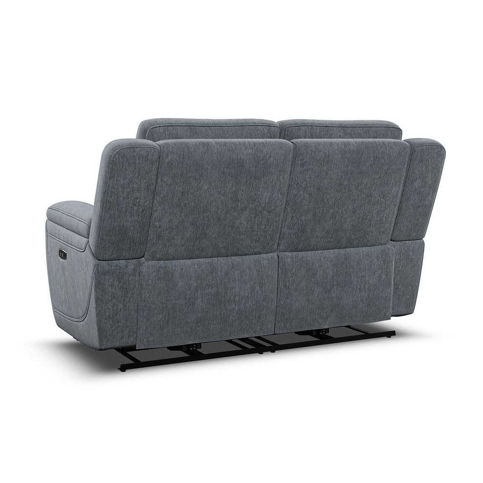 Hadley 2 Seater Electric Recliner With Power Headrest in Amigo Coal Fabric 9