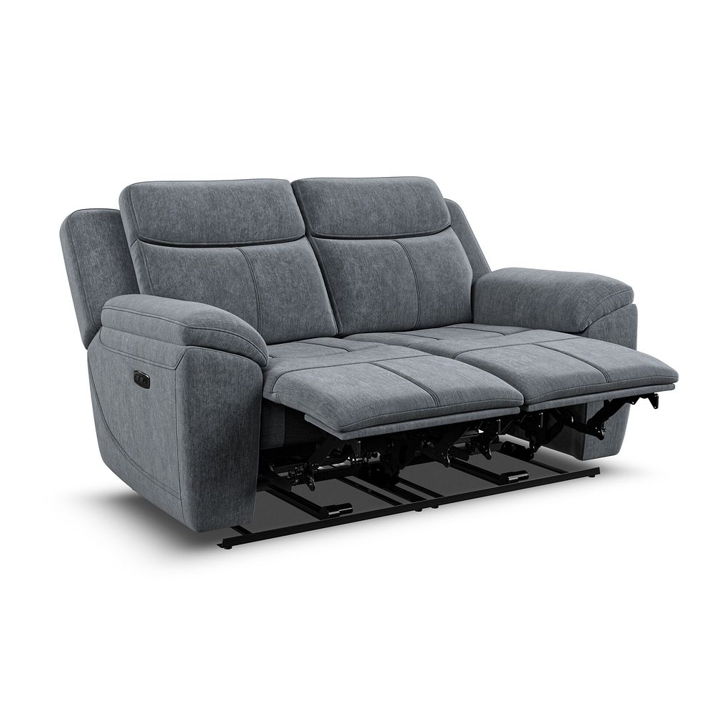 Hadley 2 Seater Electric Recliner With Power Headrest in Amigo Coal Fabric 5