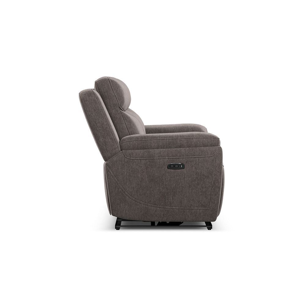 Hadley 3 Seater Electric Recliner Sofa with Power Headrests  in Amigo Cocoa Fabric 7
