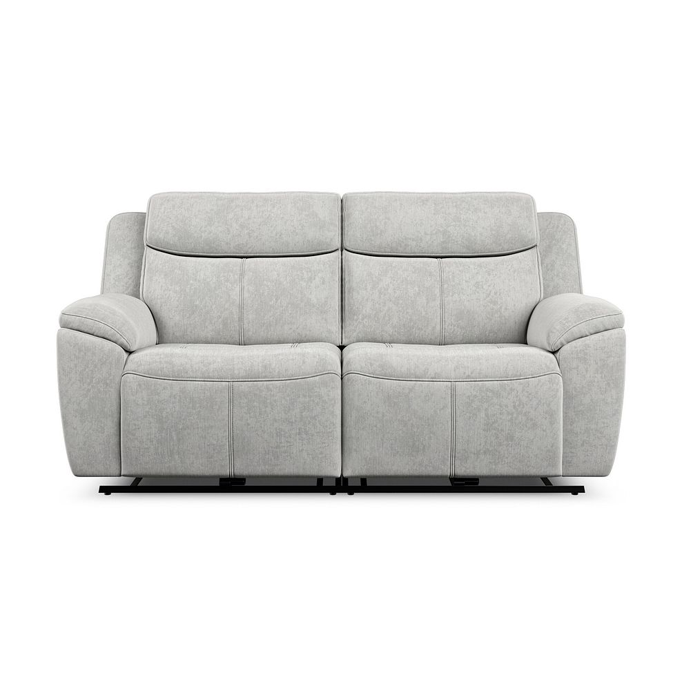 Hadley 3 Seater Electric Recliner Sofa with Power Headrests  in Amigo Dove Fabric 7