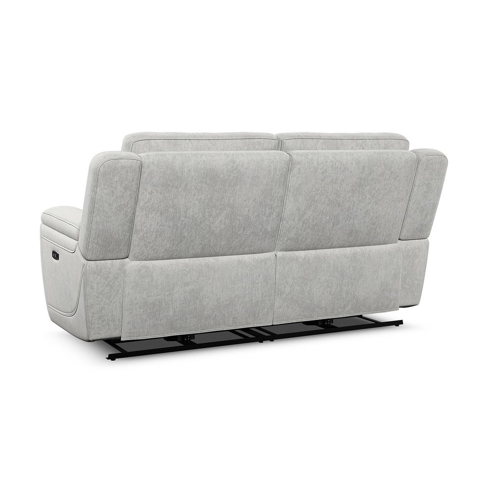 Hadley 3 Seater Electric Recliner Sofa with Power Headrests  in Amigo Dove Fabric 10