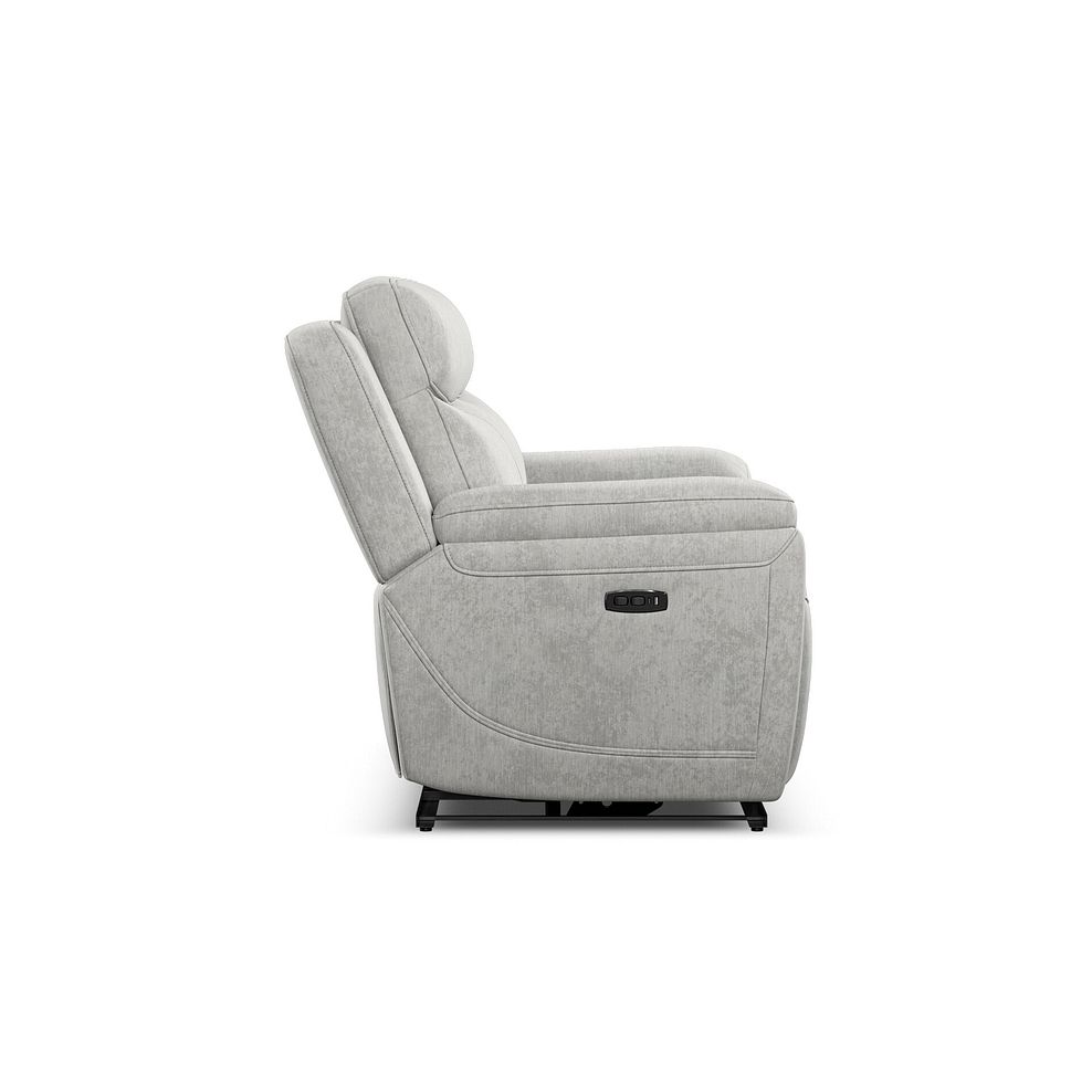 Hadley 3 Seater Electric Recliner Sofa with Power Headrests  in Amigo Dove Fabric 8
