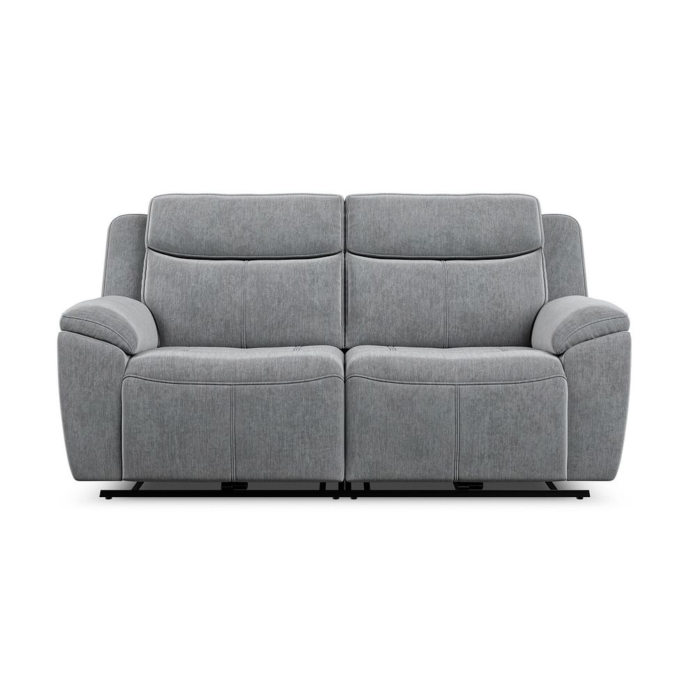 Hadley 3 Seater Electric Recliner Sofa with Power Headrests  in Amigo Granite Fabric 6