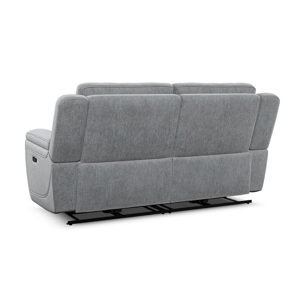 Hadley 3 Seater Electric Recliner Sofa with Power Headrests  in Amigo Granite Fabric 9