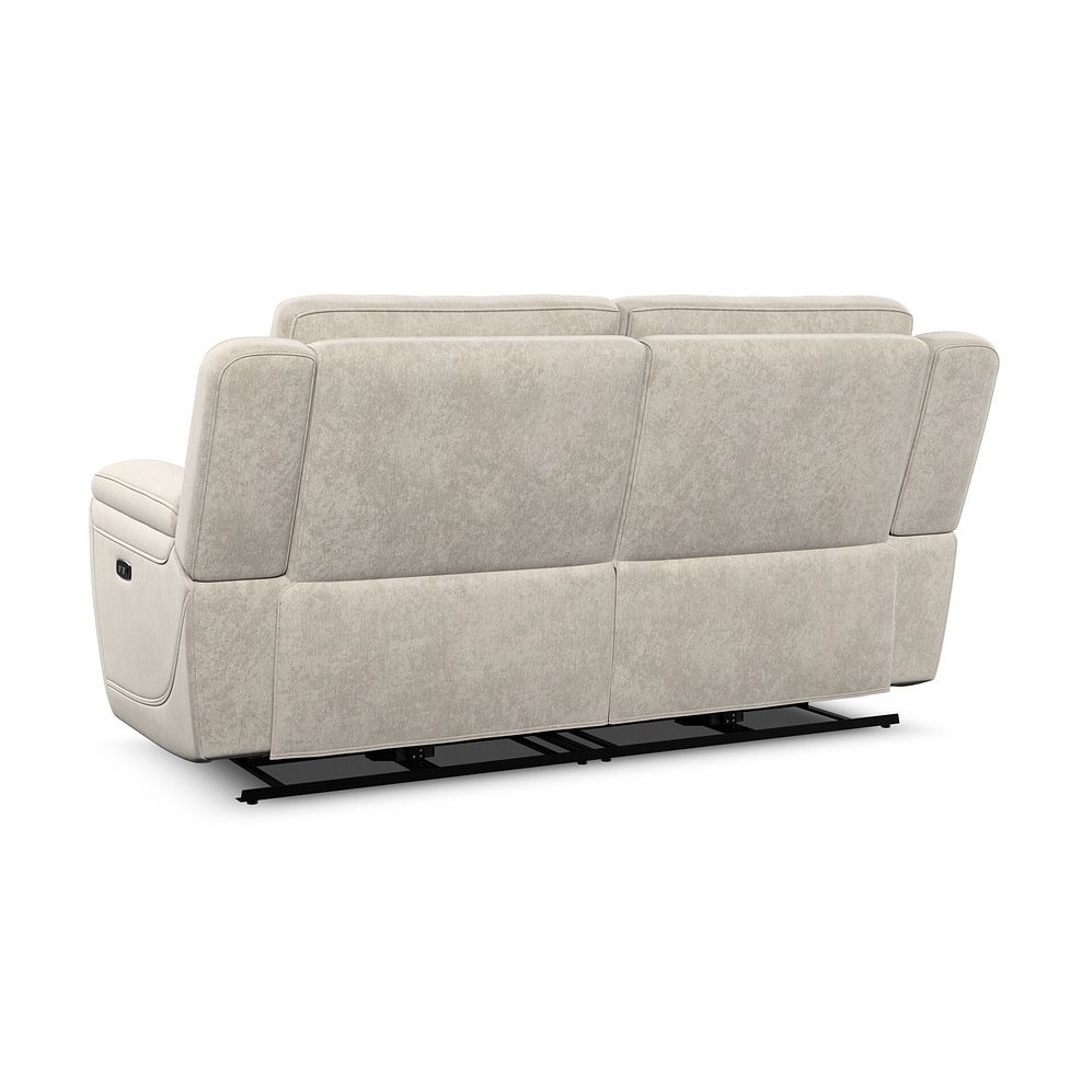 Hadley 3 Seater Electric Recliner Sofa with Power Headrests  in Amigo Linen Fabric 9