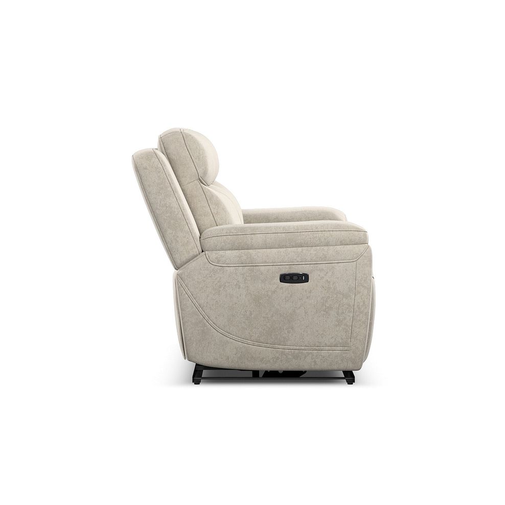 Hadley 3 Seater Electric Recliner Sofa with Power Headrests  in Amigo Linen Fabric 7