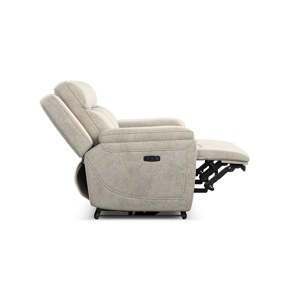 Hadley 3 Seater Electric Recliner Sofa with Power Headrests  in Amigo Linen Fabric 8