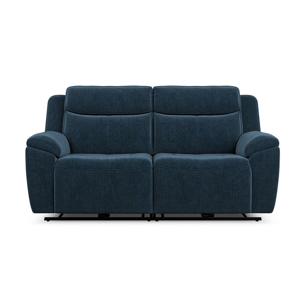 Hadley 3 Seater Electric Recliner Sofa with Power Headrests  in Amigo Navy Fabric 6