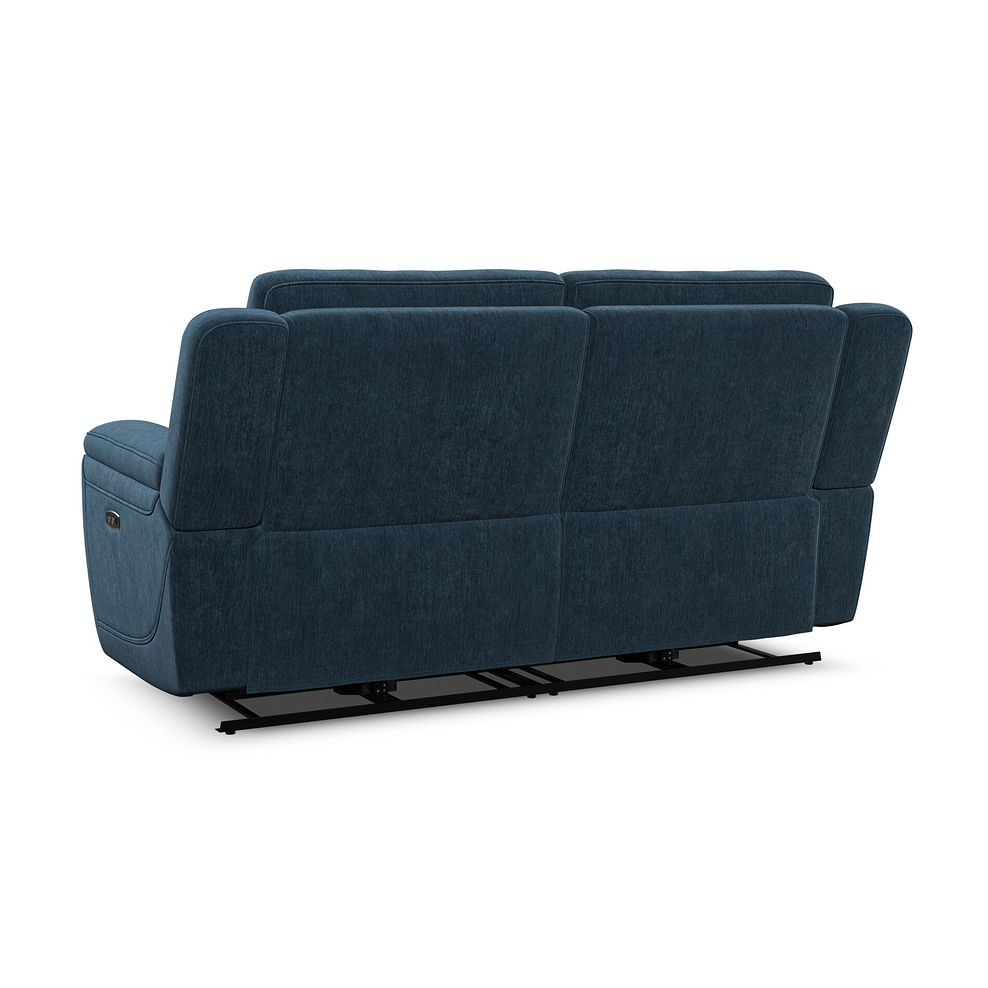 Hadley 3 Seater Electric Recliner Sofa with Power Headrests  in Amigo Navy Fabric 9