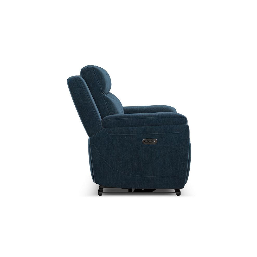 Hadley 3 Seater Electric Recliner Sofa with Power Headrests  in Amigo Navy Fabric 7