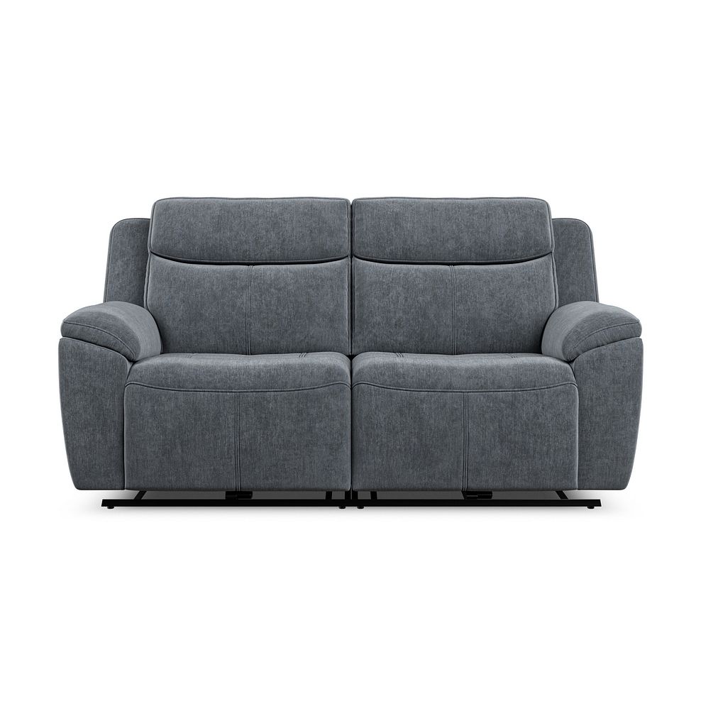 Hadley 3 Seater Electric Recliner With Power Headrest in Amigo Coal Fabric 6