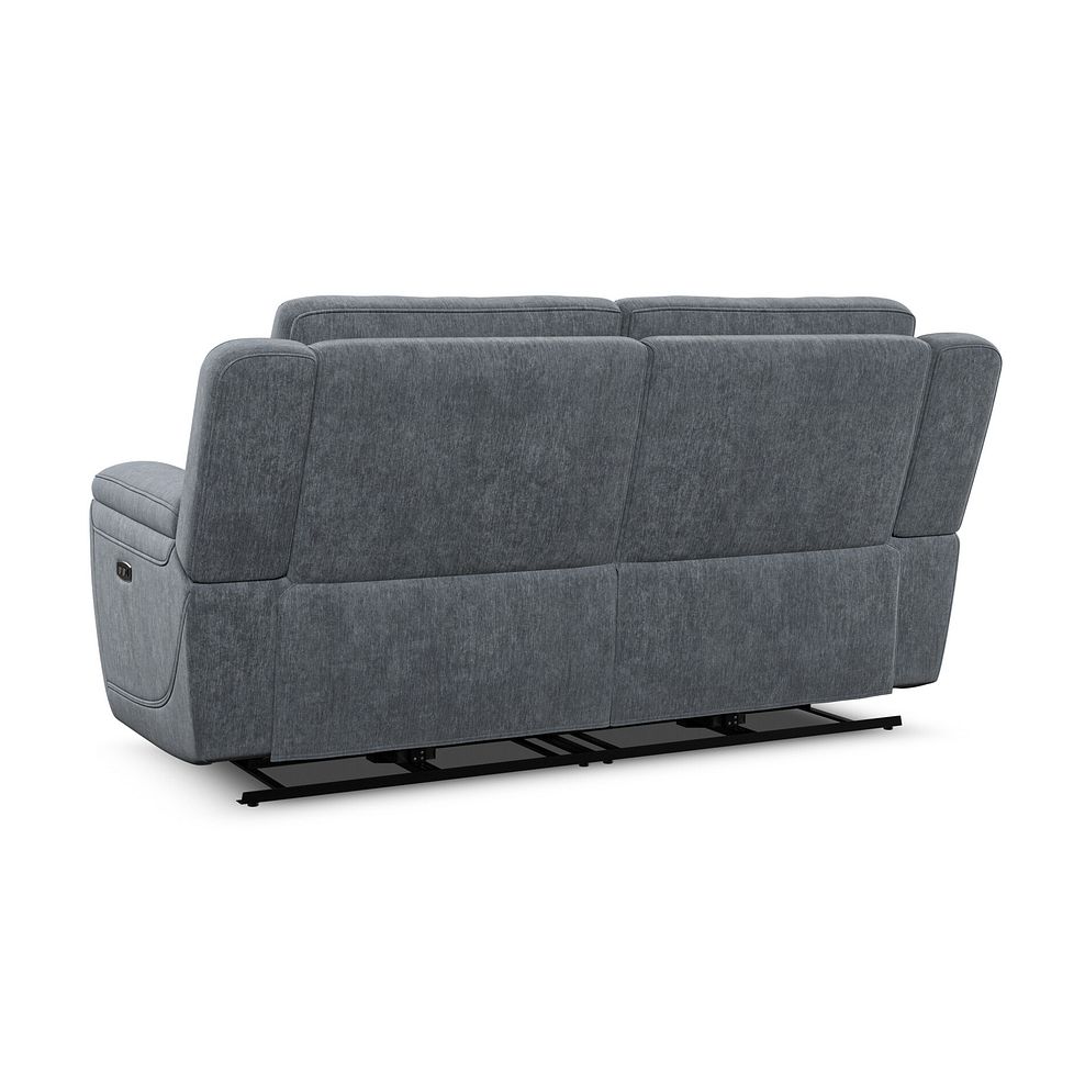 Hadley 3 Seater Electric Recliner With Power Headrest in Amigo Coal Fabric 9