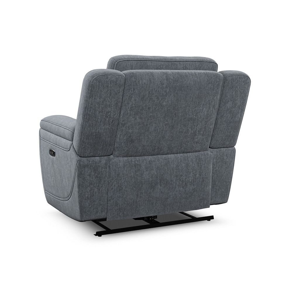 Hadley Electric Recliner Armchair With Power Headrest in Amigo Coal Fabric 7