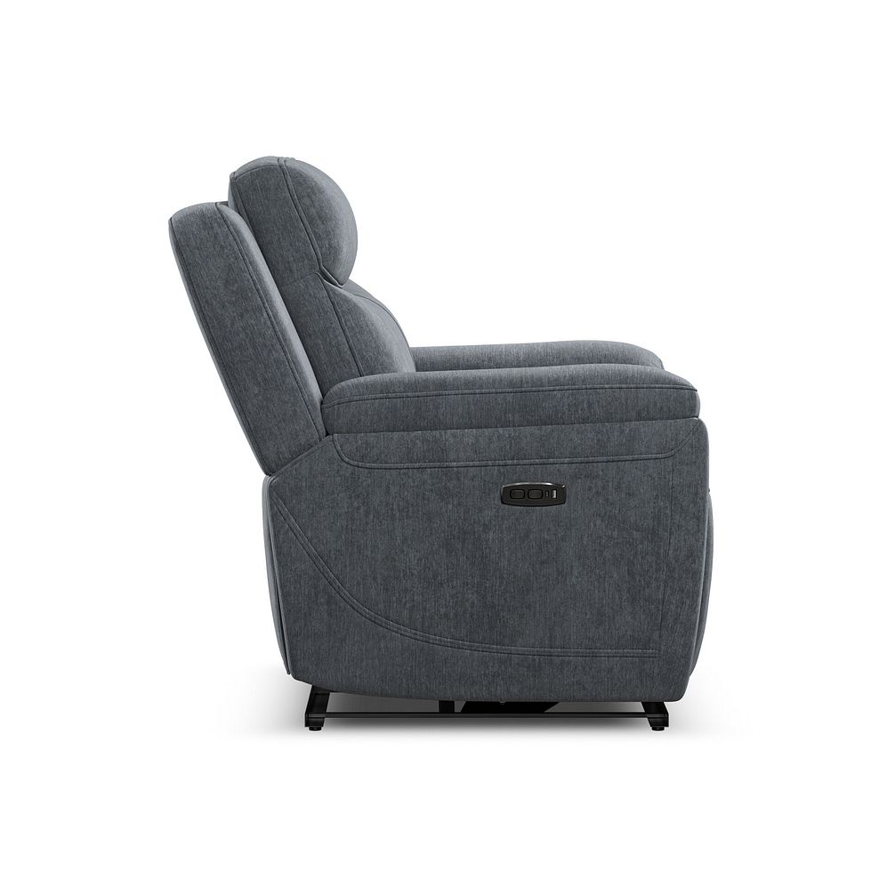 Hadley Electric Recliner Armchair With Power Headrest in Amigo Coal Fabric 5