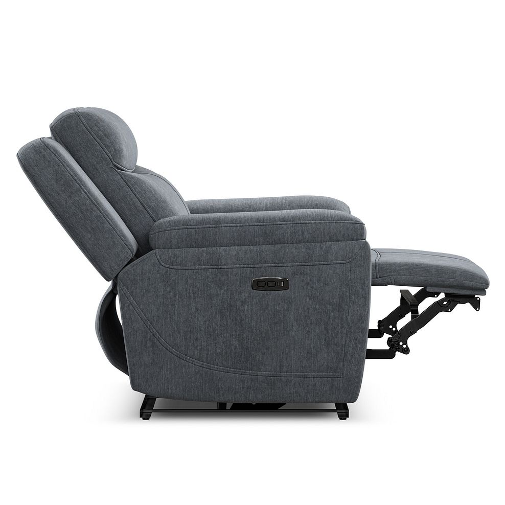 Hadley Electric Recliner Armchair With Power Headrest in Amigo Coal Fabric 6