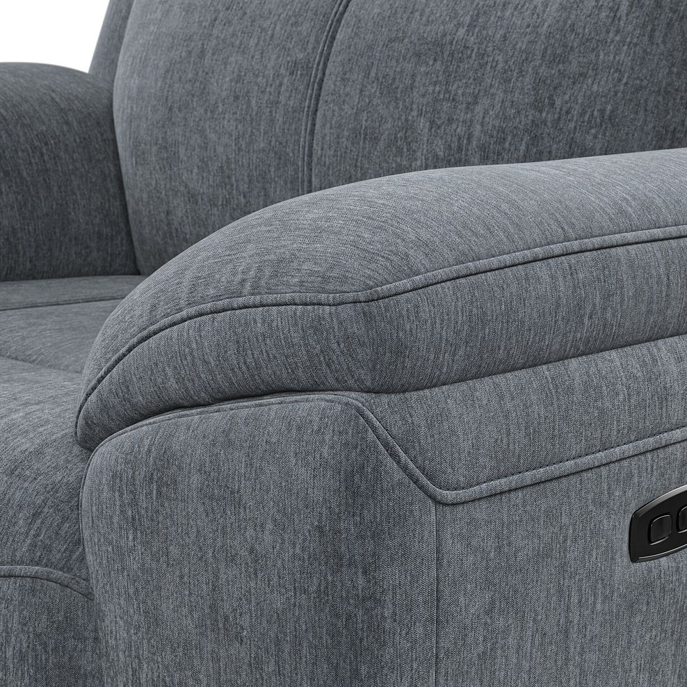 Hadley Electric Recliner Armchair With Power Headrest in Amigo Coal Fabric 8