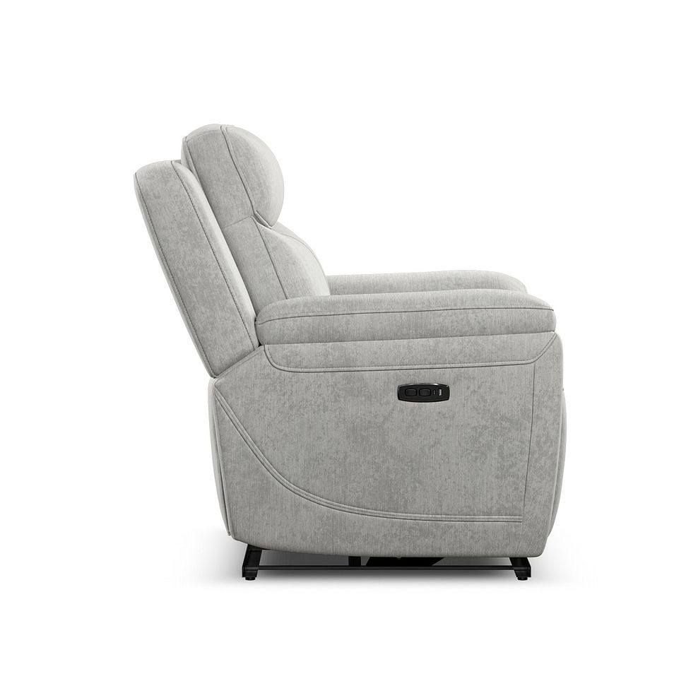 Hadley Electric Recliner Armchair with Power Headrest  in Amigo Dove Fabric 6