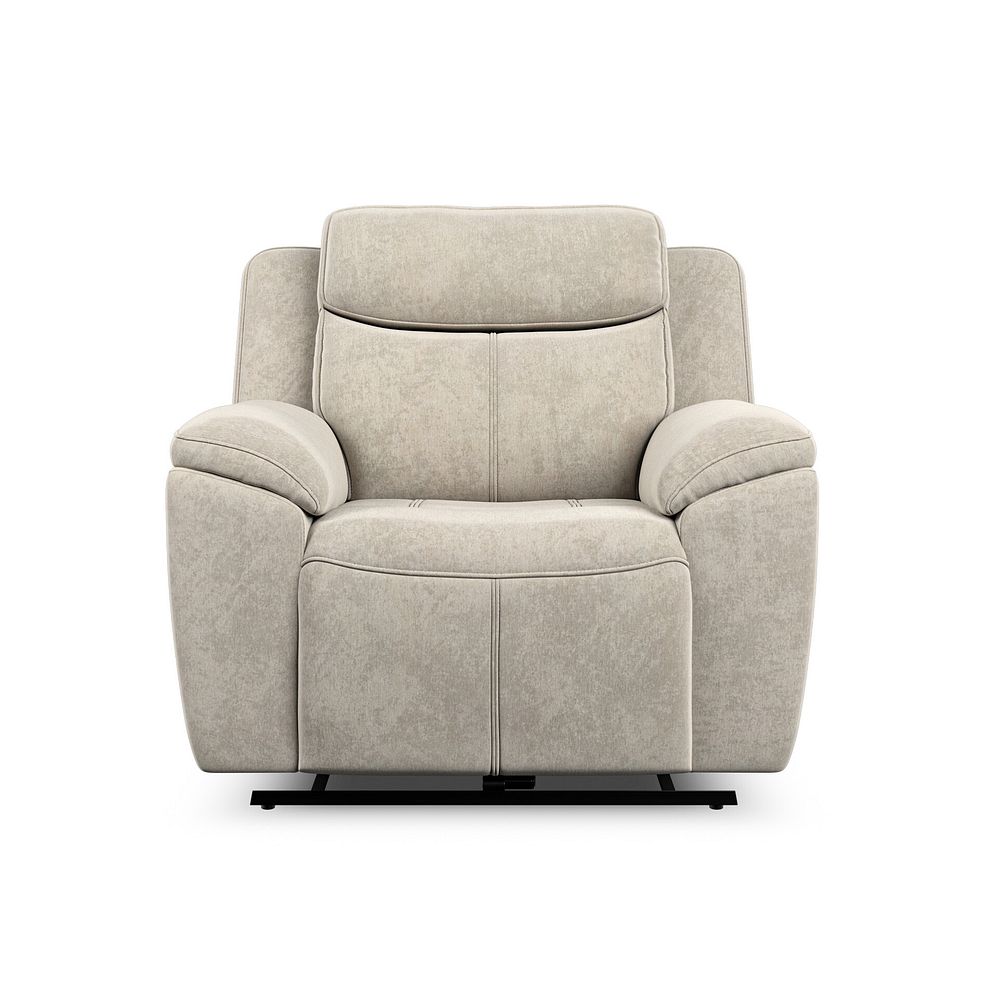 Hadley Electric Recliner Armchair with Power Headrest  in Amigo Linen Fabric 5