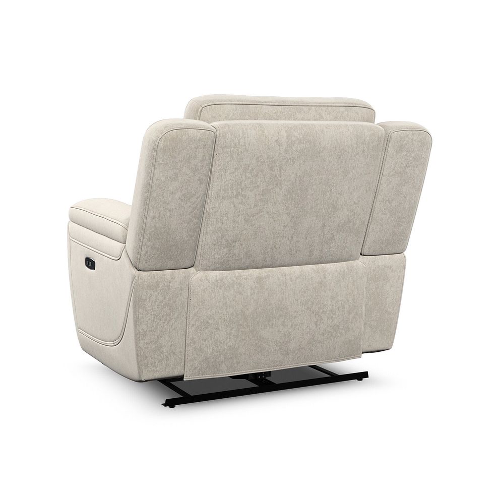 Hadley Electric Recliner Armchair with Power Headrest  in Amigo Linen Fabric 8