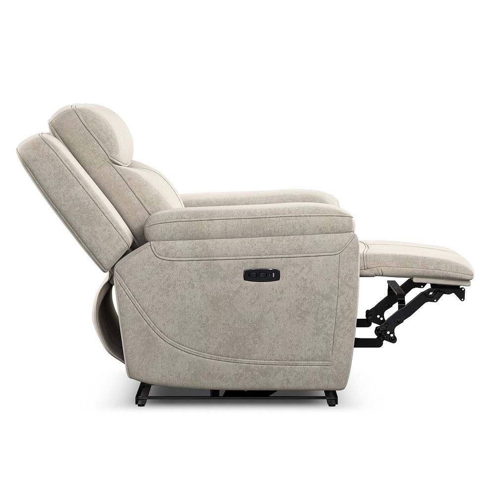 Hadley Electric Recliner Armchair with Power Headrest  in Amigo Linen Fabric 7