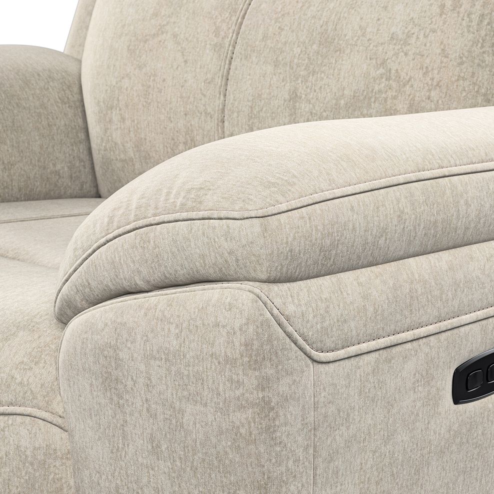 Hadley Electric Recliner Armchair with Power Headrest  in Amigo Linen Fabric 9