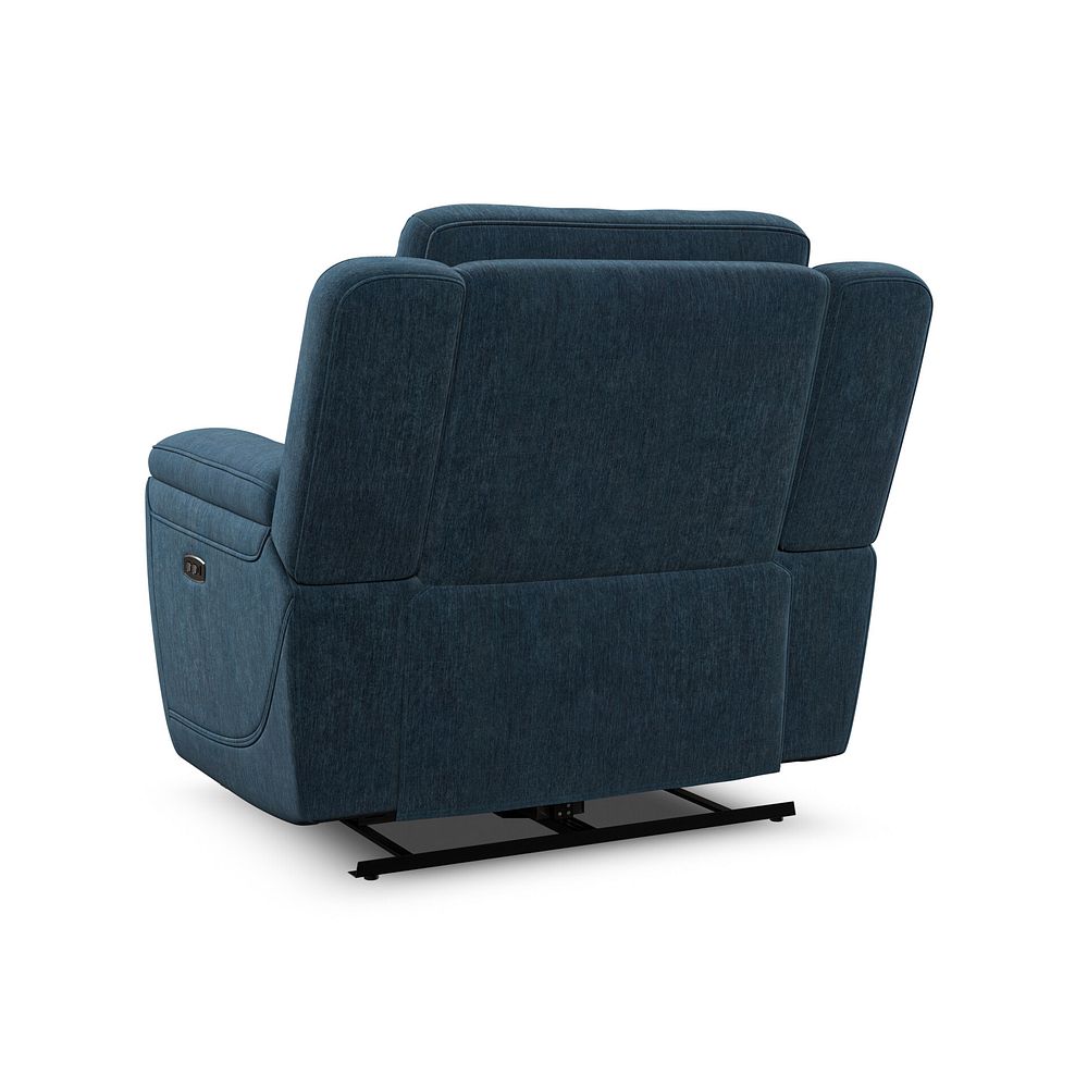 Hadley Electric Recliner Armchair with Power Headrest  in Amigo Navy Fabric 7