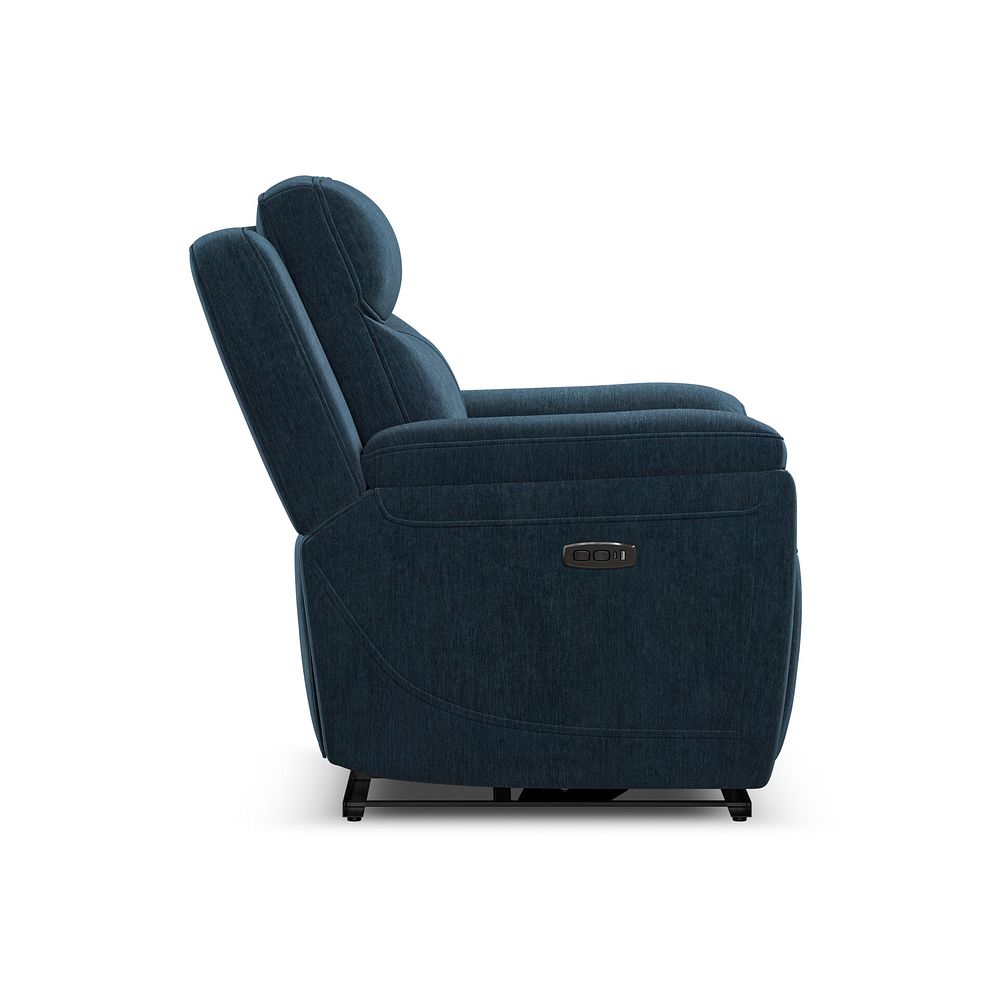 Hadley Electric Recliner Armchair with Power Headrest  in Amigo Navy Fabric 6