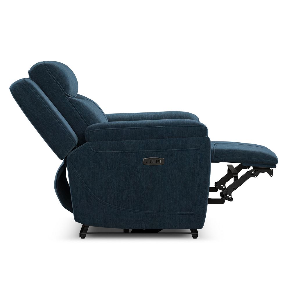 Hadley Electric Recliner Armchair with Power Headrest  in Amigo Navy Fabric 8