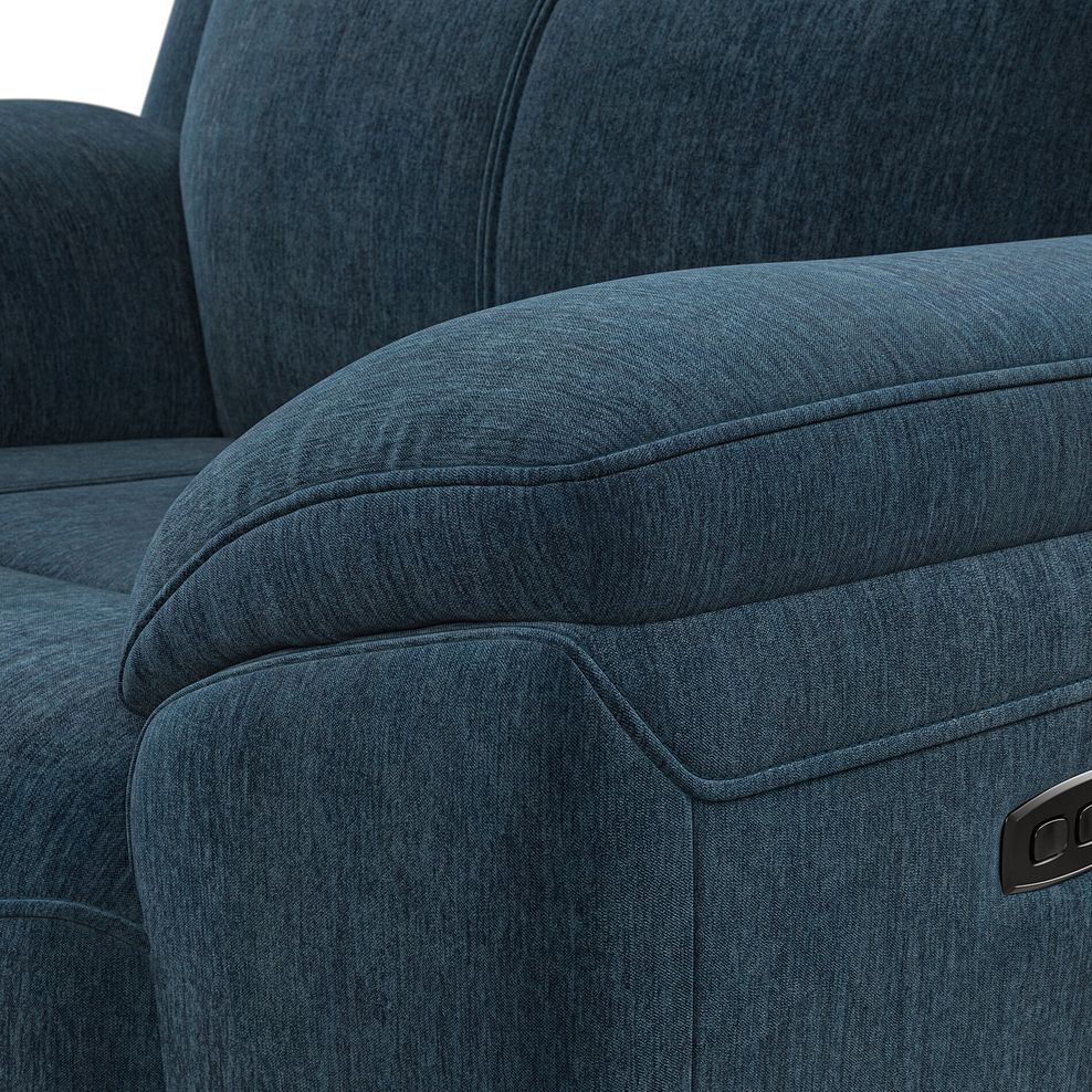 Hadley Electric Recliner Armchair with Power Headrest  in Amigo Navy Fabric 9