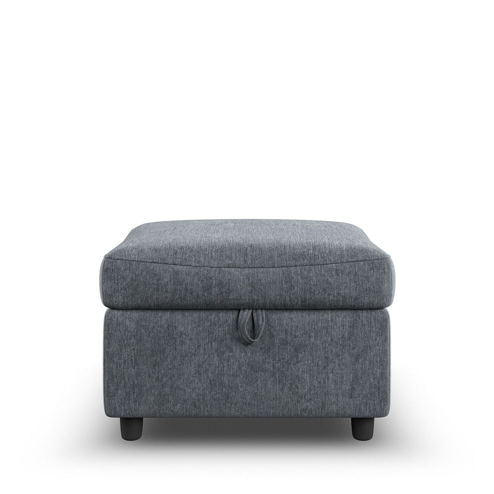 Hadley Footstool in Amigo Coal Fabric 2
