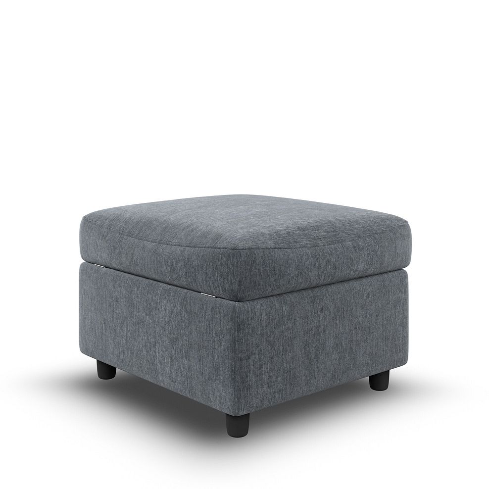 Hadley Footstool in Amigo Coal Fabric 4