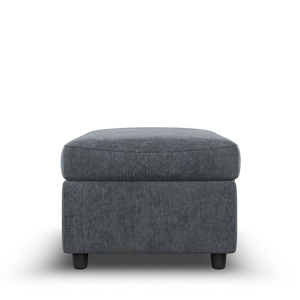 Hadley Footstool in Amigo Coal Fabric 5