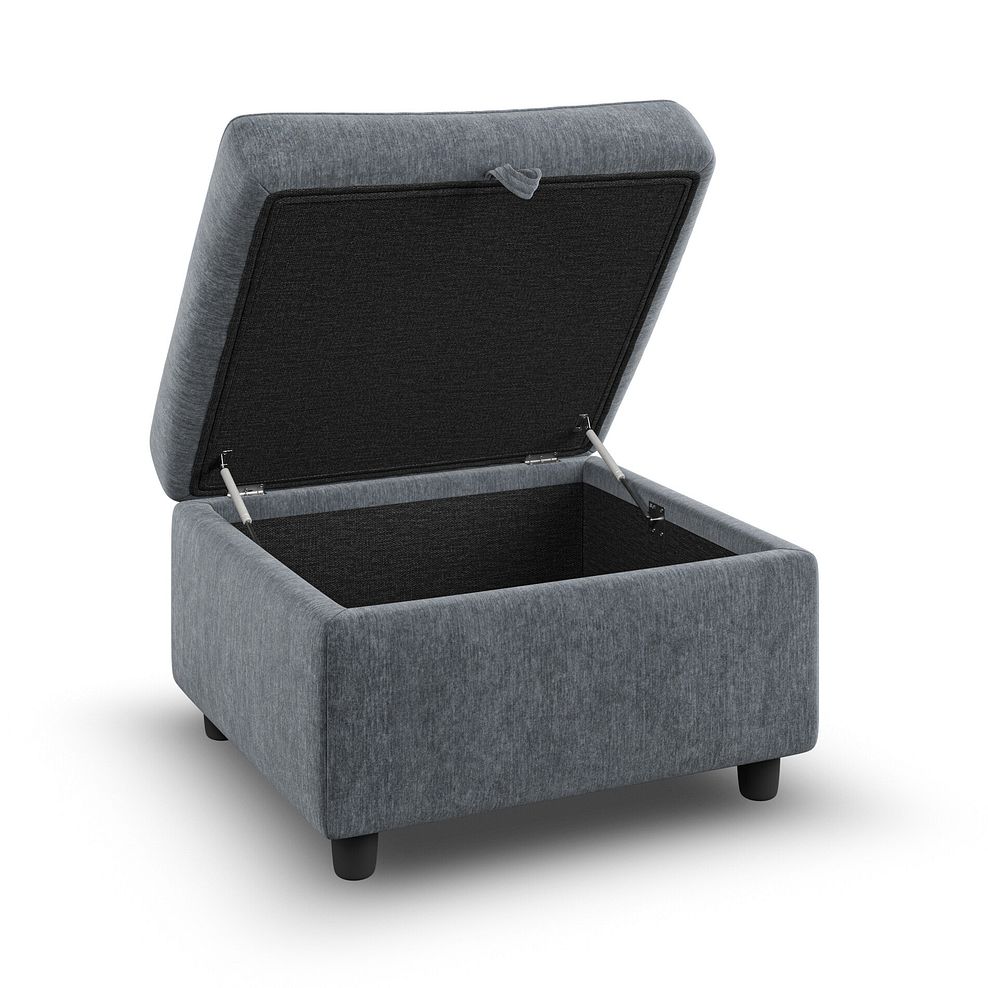Hadley Footstool in Amigo Coal Fabric 3