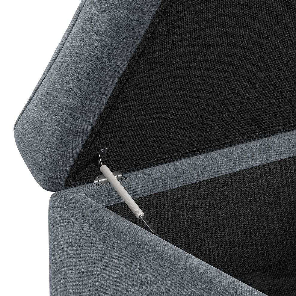 Hadley Footstool in Amigo Coal Fabric 7