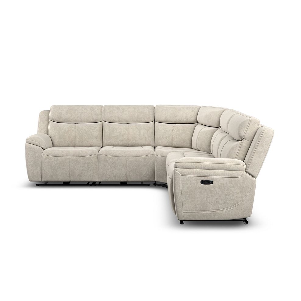 Hadley Large Corner Electric Recliner Sofa with Power Headrests   in Amigo Linen Fabric 6