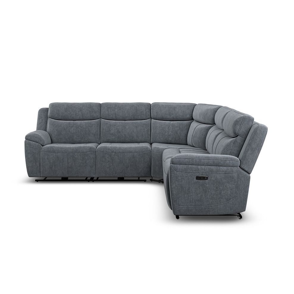 Hadley Large Corner Electric Recliner Sofa with Power Headrests  in Amigo Coal Fabric 6