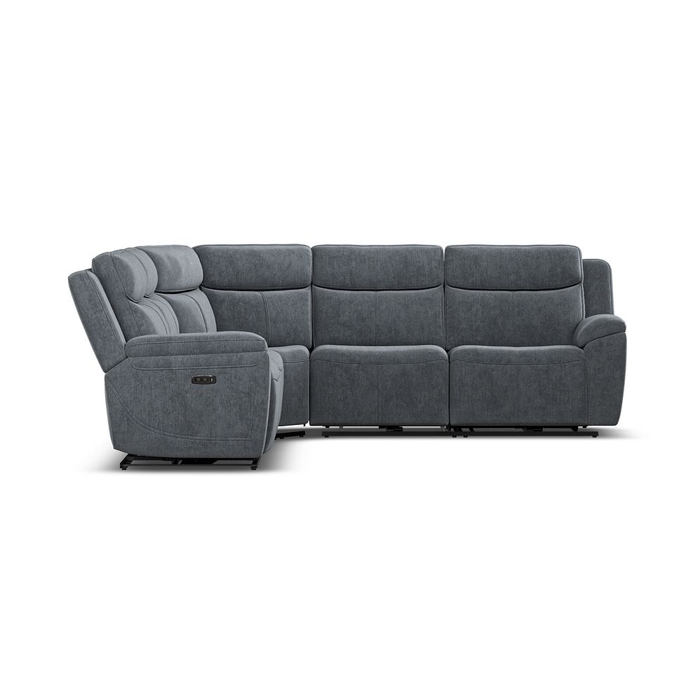 Hadley Large Corner Electric Recliner Sofa with Power Headrests  in Amigo Coal Fabric 7