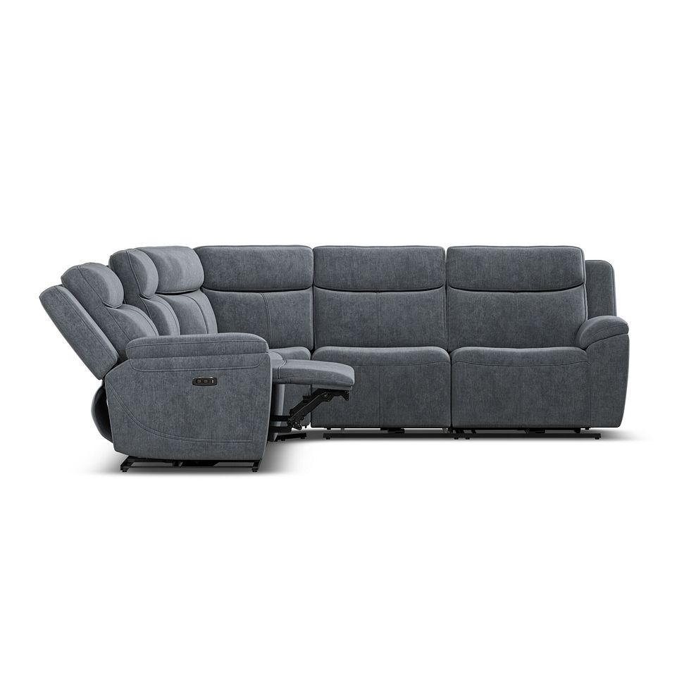 Hadley Large Corner Electric Recliner Sofa with Power Headrests  in Amigo Coal Fabric 8