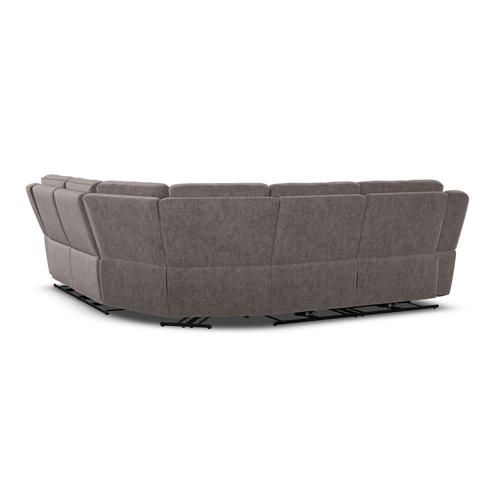 Hadley Large Corner Electric Recliner Sofa with Power Headrests  in Amigo Cocoa Fabric 9